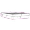 Bed Frame Black 150 x 200 cm Particleboard and Metal