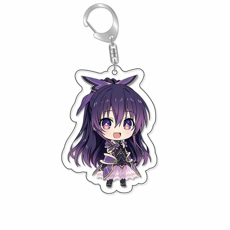 Date A Live Ицука Сидо Ятогами Тока Токисаки Аниме Брелок Милые Мультяшные Брелки Бирка на Сумку Кос Аксессуар Baji Украшение