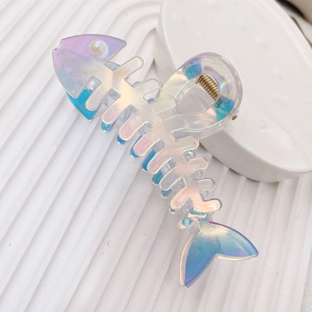 Y2k Geometry Hair Accessories Animal Korean Style Hair Claw Cute Fish Bone Hair Claw  Gift