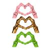 Skeleton Love Gesture Statue Resin Heart Shape Hands Sculpture Gothic Heart Skeleton Finger Gesture Figurine Romantic Halloween Gift