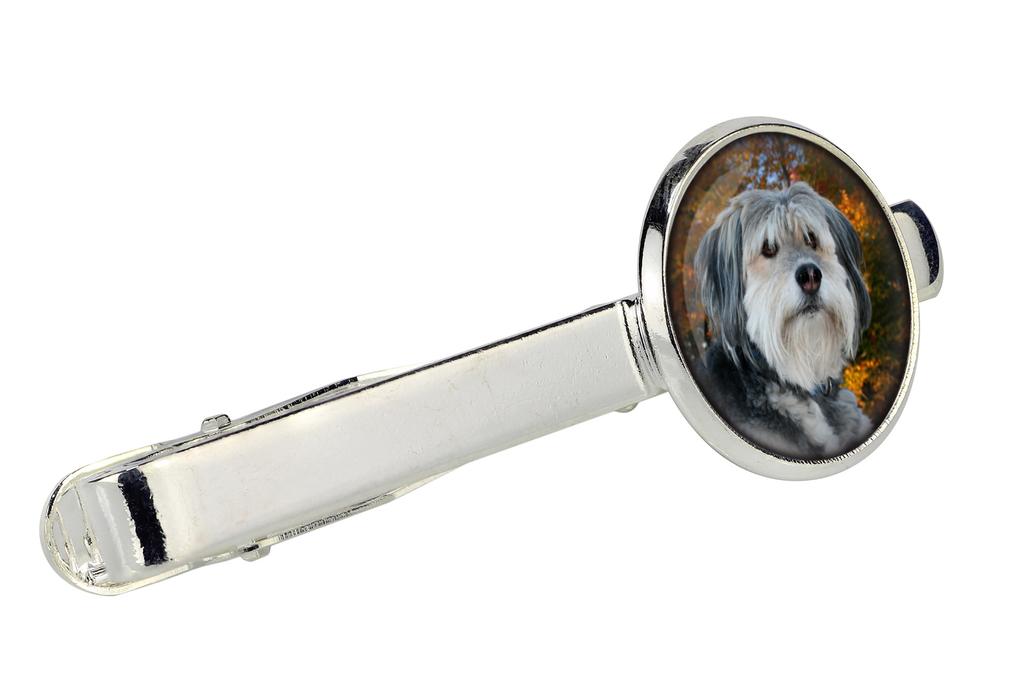 Polish Lowland Sheepdog, PON, Valee Sheepdog - cufflinks and tie with your photo, a suit decoration, men's jewelry from the Art-Dog brand.