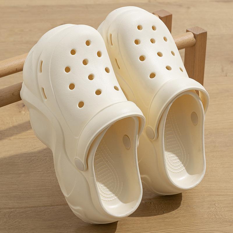 Новые туфли с облачной подошвой из ЭВА с отверстиями, платформа см, летняя обувь, модные и удобные туфли с отверстиями, женские