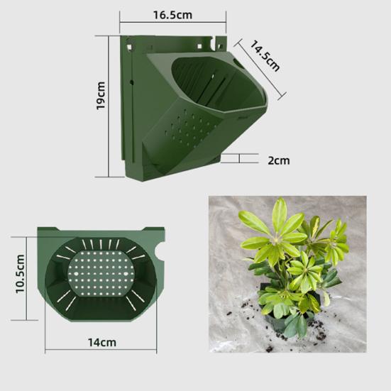 Настенный цветочный горшок с несколькими отверстиями, контейнер для сада, бонсай, суккуленты, плантатор