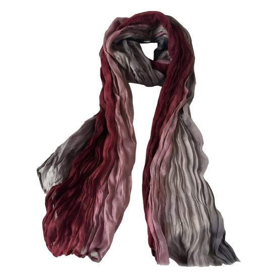 Women Scarf Autumn Winter Tie-Dye Scarf Soft Smooth Texture All-Weather Shawl Versatile Outdoor Accessory