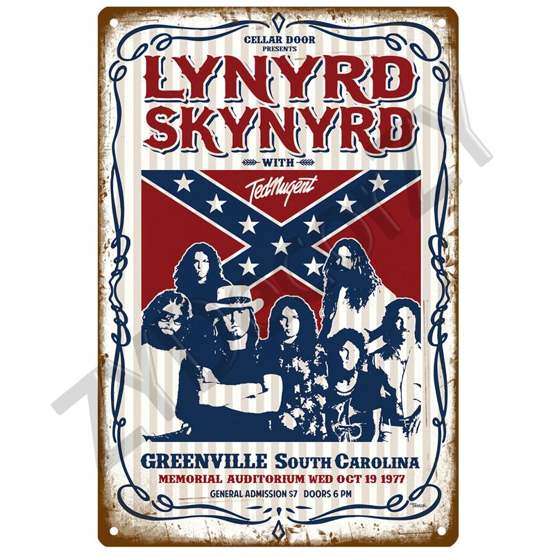 Rock and Roll Metal Sign Band Tin Sign Decorative Plates Vintage Poster Stickers Man Cave Music Home Bar Wall Decor Plaque Art