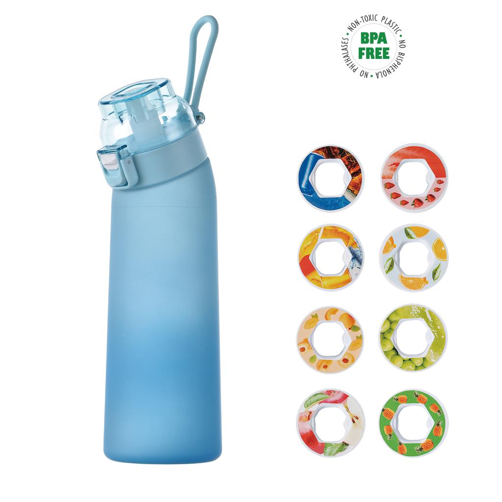 24 Oz Alr Fragrance Water Bottle Fruit Flavour Cup Frosted Gradient Drinking Bottle 700ml 8 Flavor Rings For Sports Outdoor