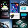 Android 15 12 ГБ 256 ГБ 1 ТБ 8000 мАч A523 5 МП фронтальная и 13 МП задняя IPS Widevine 5G защита лица и защитная пленка для экрана в комплекте 10-дюймовый планшет, + +