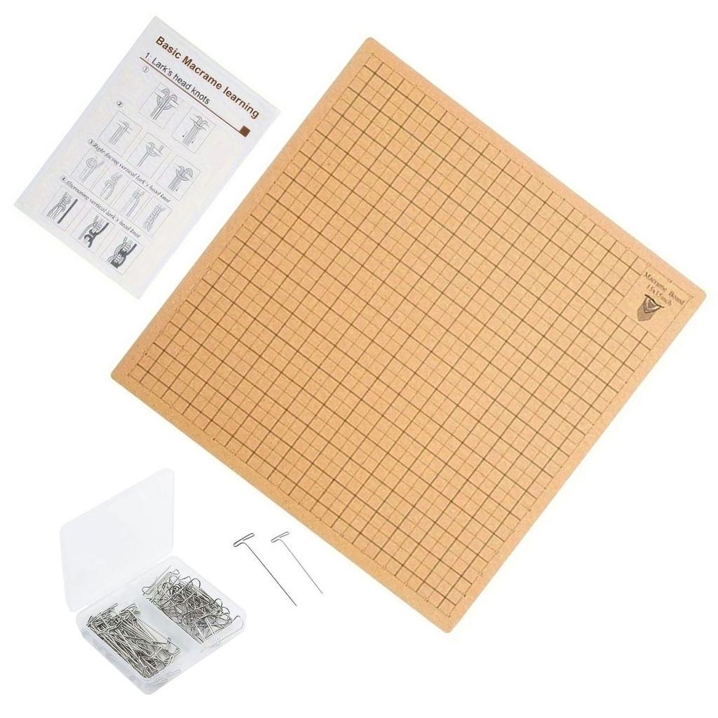 Double Sided Board Kit Handy Project Reversible Board Reusable Braiding Mat Weaving Board Lightweight Crafting Mat