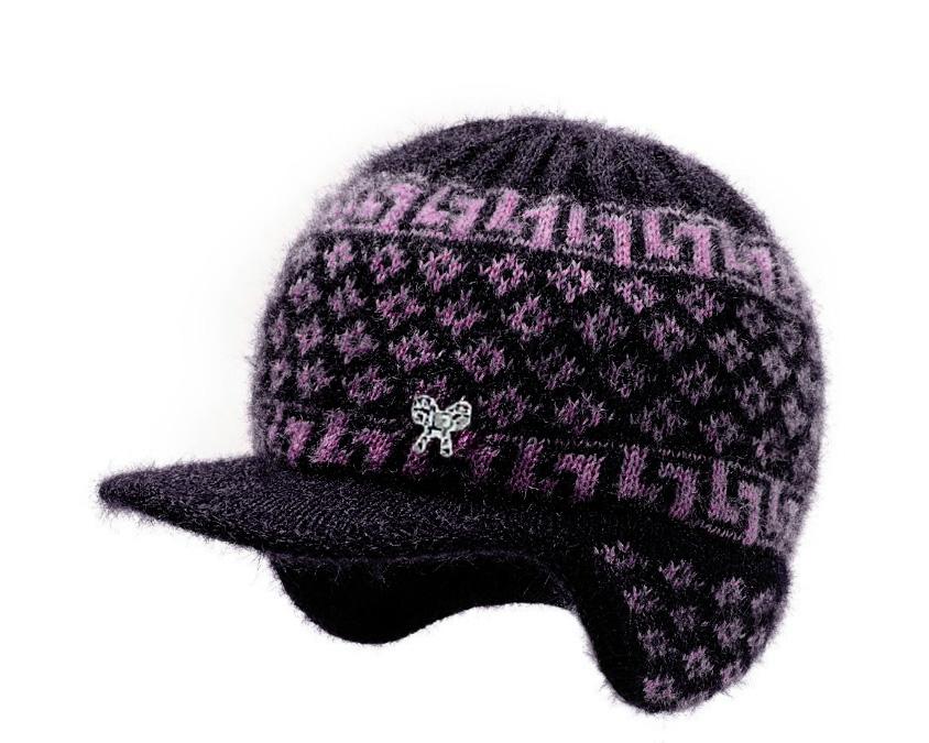 Зимняя шапка для пожилых людей, вязаная, повседневная, теплая, шерстяная шапка