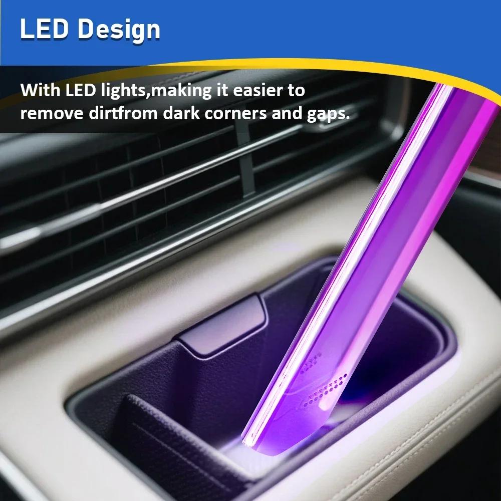 Crevice Nozzle Tool For Dyson V7 V8 V10 V11 V15 Cordless Vacuum Cleaner Floor Cleaning Parts LED Light Pipe Nozzle Accessories