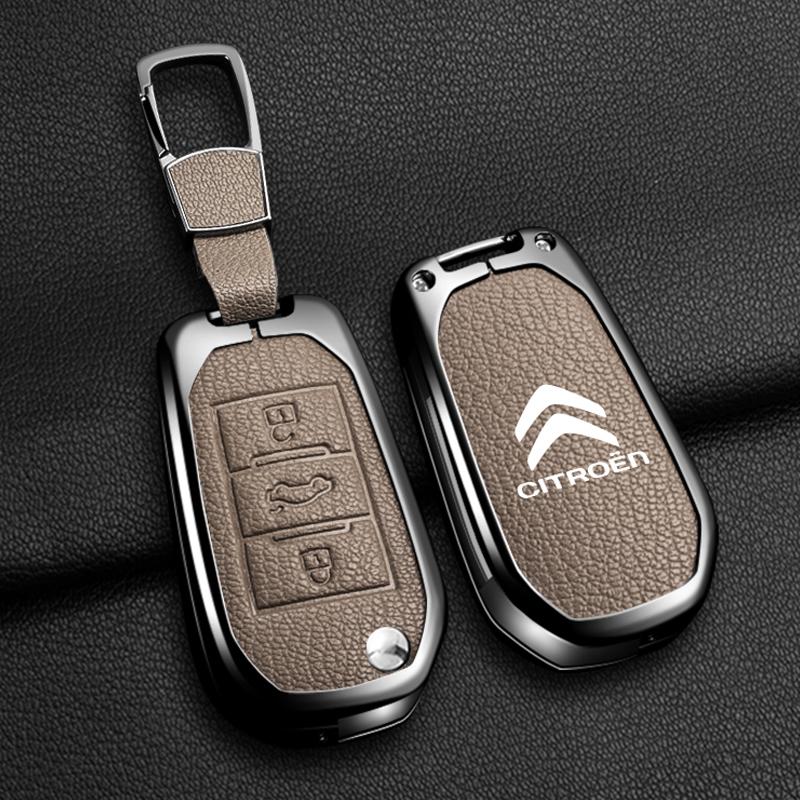YKFEA1 Zinc Alloy Car Flip Key Case Cover Shell Fob For Citroen C1 C2 C3 C4 C5 C6 VTS Xsara C-Crosser Berlingo Jumpy DS3 DS4 DS5 DS6