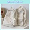 Backpack Solid Color School Bag Junior High College Students Unisex Gift Design