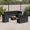 VidaXL Garden Lounge Set with Cushions 9 Pcs, Patio Sofas, Patio Furniture Set, Outdoor Furniture, Black 3258450