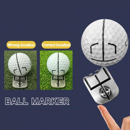 Golf Putter Alignment Aid Kit Golf Ball Marker Lightweight Portable Golf Putting Accuracy Marker Training Tool
