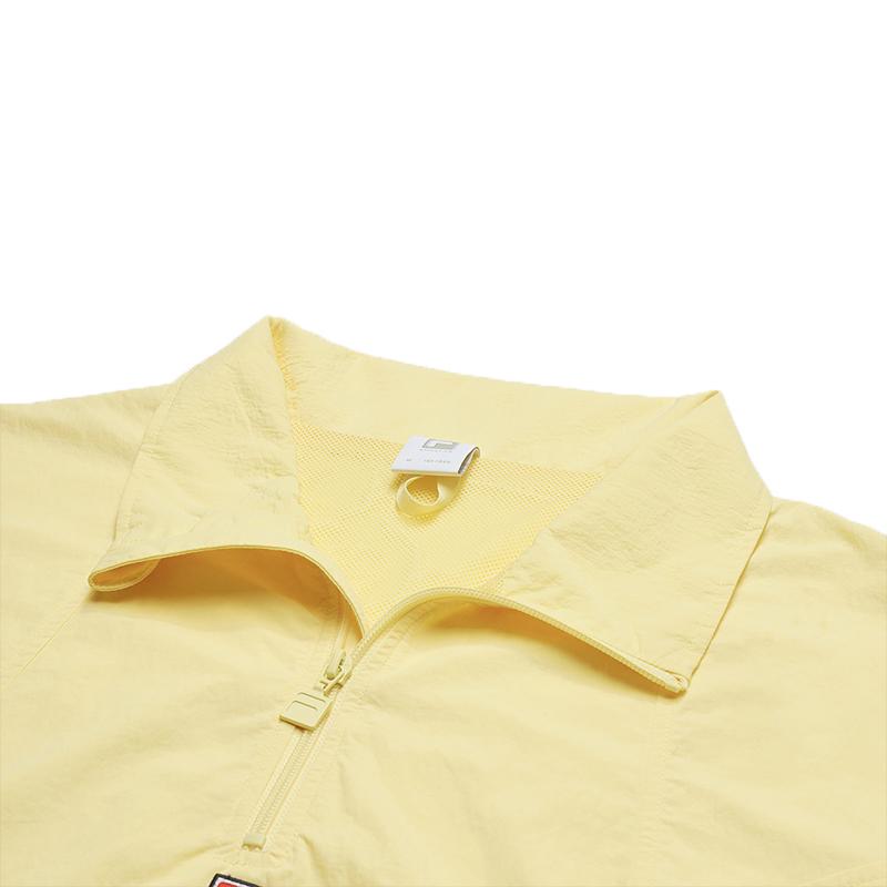 Fila X Коллаборация Хейли Модный Универсальный Простой Свитшот с Длинным Рукавом Унисекс свитшот Желтый A71W523701F-YE