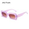 Women'S Sunglasses  Fashion Vintage Rectangle Purple Pink Square Sun Glasses Girls Colorful Sun Glasses Ladies Uv400 Eyewear