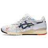 Atmos x Gel Lyte 3 OG Токийское метро Мужские кроссовки Белый Темно-синий 1201A528-100