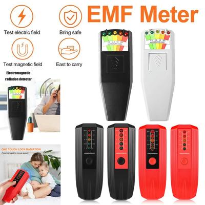 K2 EMF-метр 5-светодиодный индикатор Гаусс-метр ЖК-дисплей Цифровой Тестер электромагнитного поля и радиации Портативный Детектор охоты на привидений