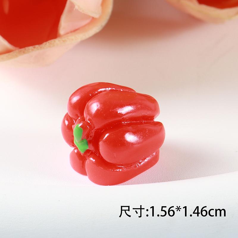 5 шт. искусственные фрукты смоляные украшения мини еда овощи кончики пальцев мини поделки своими руками заколки для волос чехол для телефона смоляные аксессуары