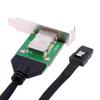 Cablecc Mini SAS Male To Female External Extension Internal Cable with PCBA Low Profile SFF-8087 SFF-8088 Bracket, 50cm, SF-083-36PIN-CC