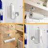 MaxHold Kitchen Paper Holder, Stainless Steel Suction Cup Type, Vacuum Adhesive, Kitchen Paper Storage, Towel Holder, Towel Hanger, for Kitchen and Ba
