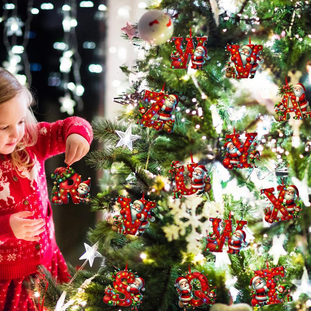 26 Letter,Christmas,Ornaments,Acrylic,1