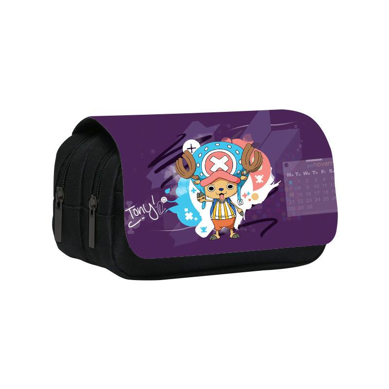 One Piece Large Capacity Double Layer Stationery Bag With Durable Nylon Material