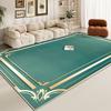 Luxury Green Large Living Room Rug Golden Border Antiskid Room Decoration Home Mats Soft Fluffy Lounge Carpet Machine Washable