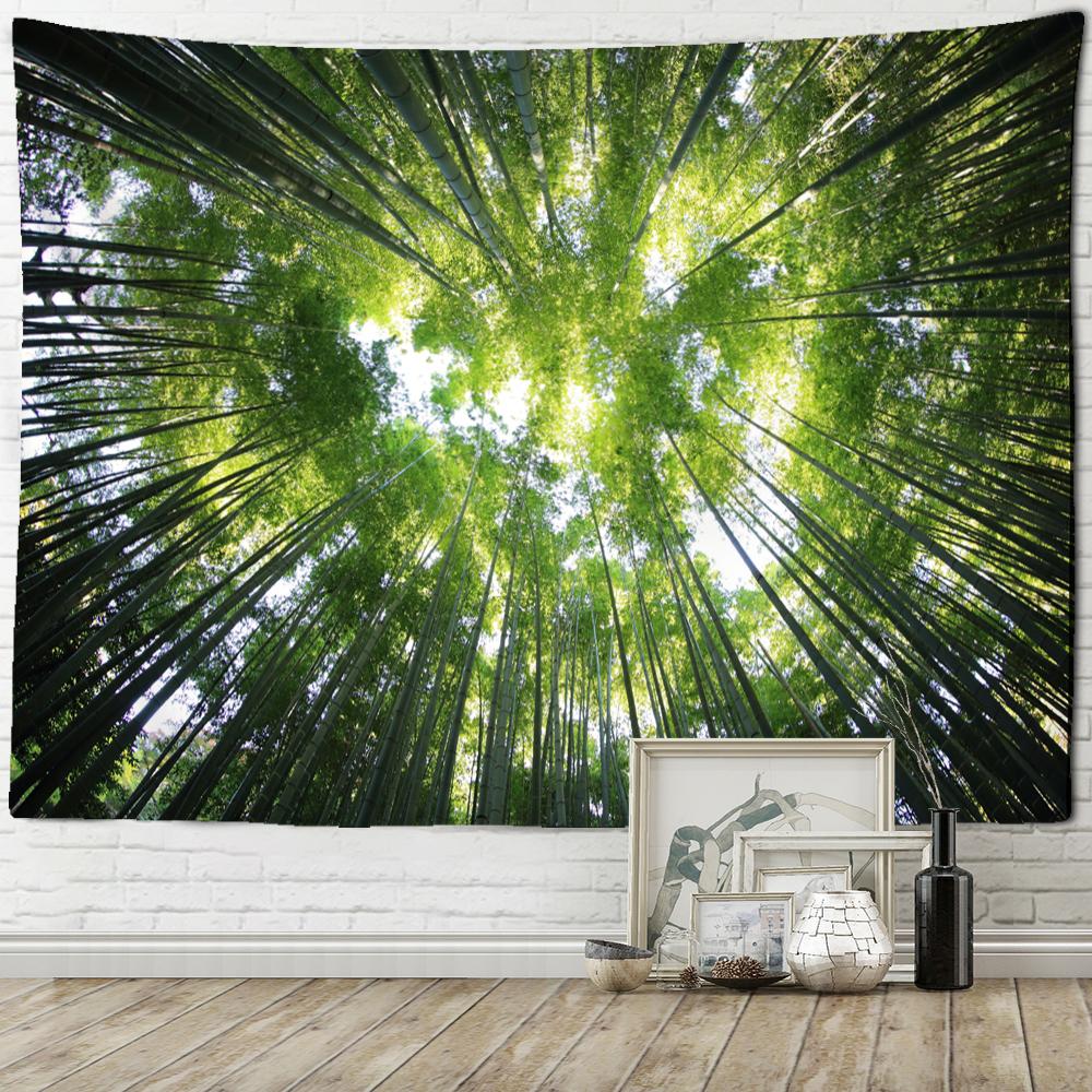 Дерево Топ Небо Лес Гобелен Настенный Природа Растение Пейзаж Тапиз Художественная Комната Общежития Эстетическая Комната Домашний Декор