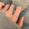 Unique Geometric Open Adjustable Copper Ring For Women With Minimalist Korean Design