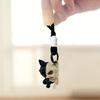 3D Printed Skeleton Cat Keychain Fidget Toy Animal Centerpiece Figurine with Movable Joints Desk Decor