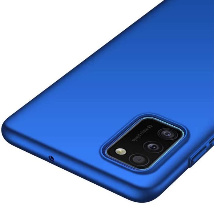 Coque de protection pour smartphone - Booling - pour Samsung A41 - Souple - Silicone - Bleu
