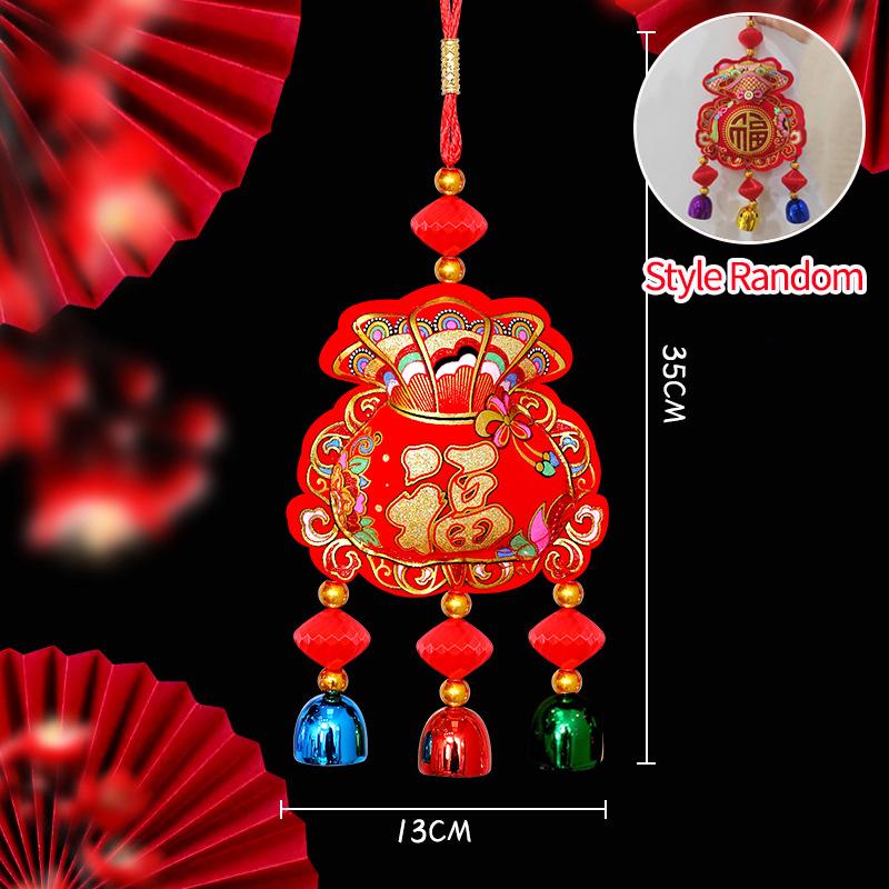 Vietnamese Caracters Lunar New Year Decoration Spring Festival Horse Year Hanging Ornament  Spring Festival Supplies