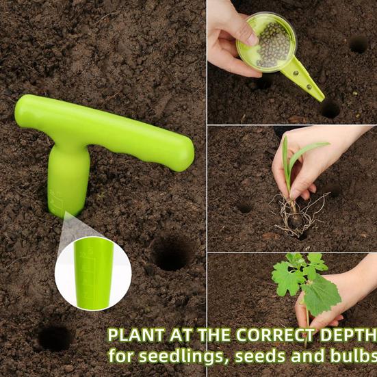 Дозатор для посева рыхлой почвы 5 передач Регулируемая нескользящая прочная конструкция ручная сеялка для цветов и растений садовые принадлежности