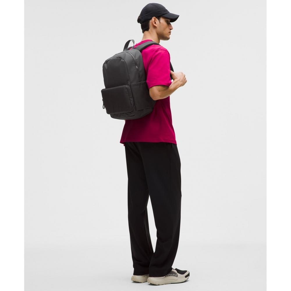 Рюкзак Lululemon Everywhere 22 л *Технический холст Чёрный Зелёный