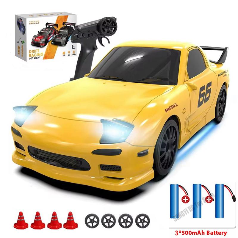 Радиоуправляемая дрифт-машина 2.4G, масштаб 1/24, 4WD, с дистанционным управлением, высокоскоростная, полноприводная, мини-модель гоночного автомобиля, игрушка-подарок для мальчика