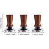 51/53/58MM Coffee Tamper Self-rebounding Flat/threaded Bottom Coffee Leveler Wood Handle Springs Design Coffee Powder Press Cafe