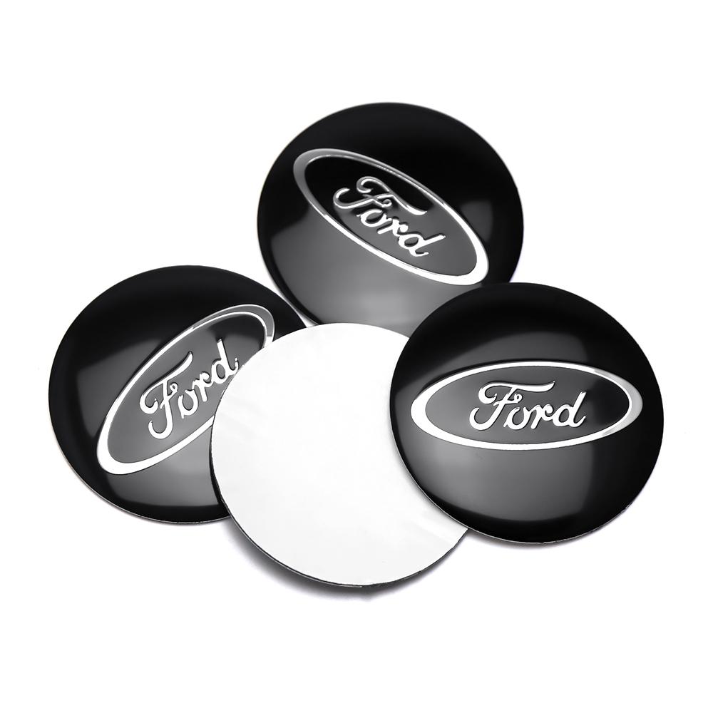 kcajq5 3D Car Styling Aluminum Emblem Car Wheel Center Hub Caps Dust Cover Sticker For Ford Focus MK2 MK3 Ranger Fiesta S MAX Mustang