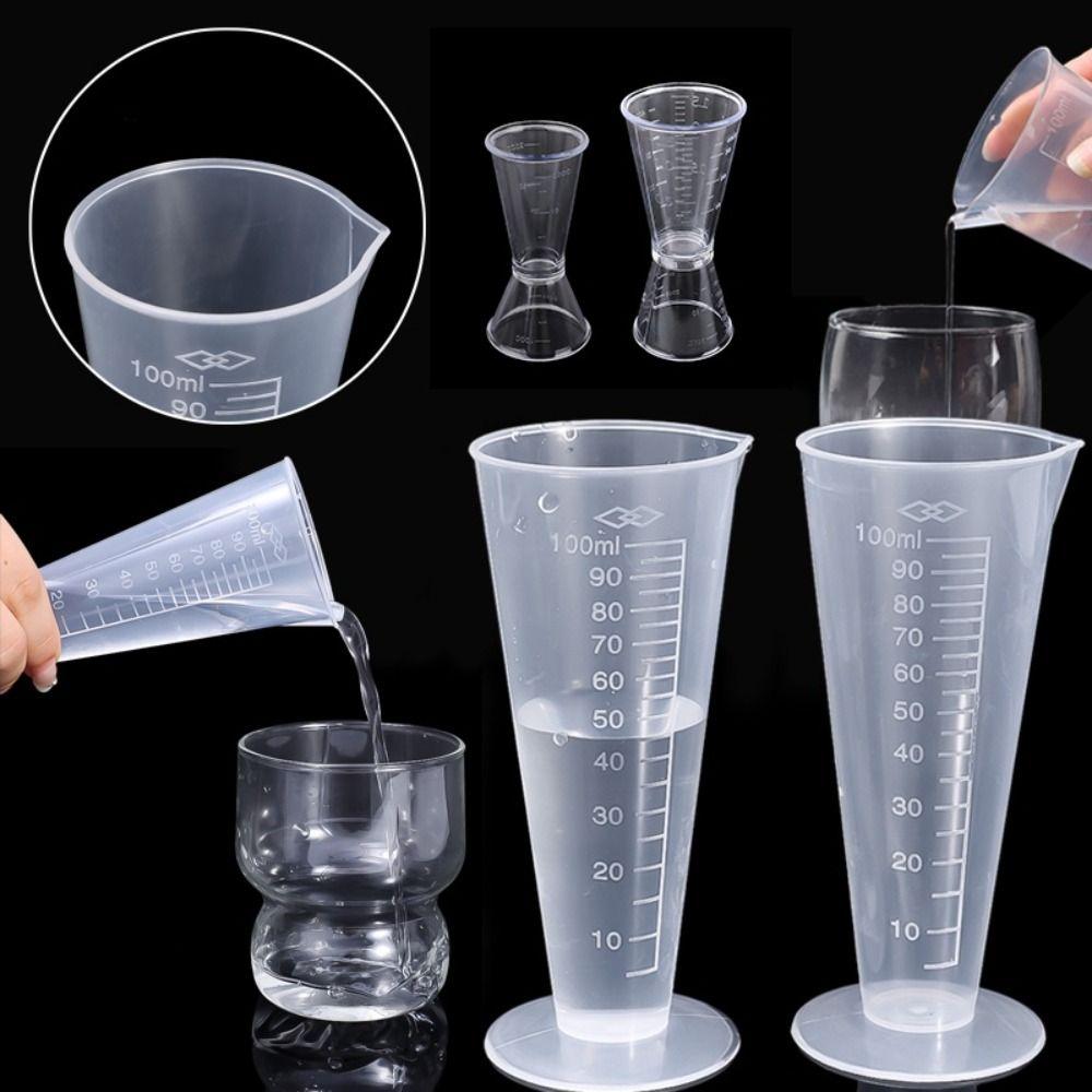 PP Plastic Corrugated Cup 25/50/100/250/500ml Measuring Jugs Replacement Seasoning Measuring Cup