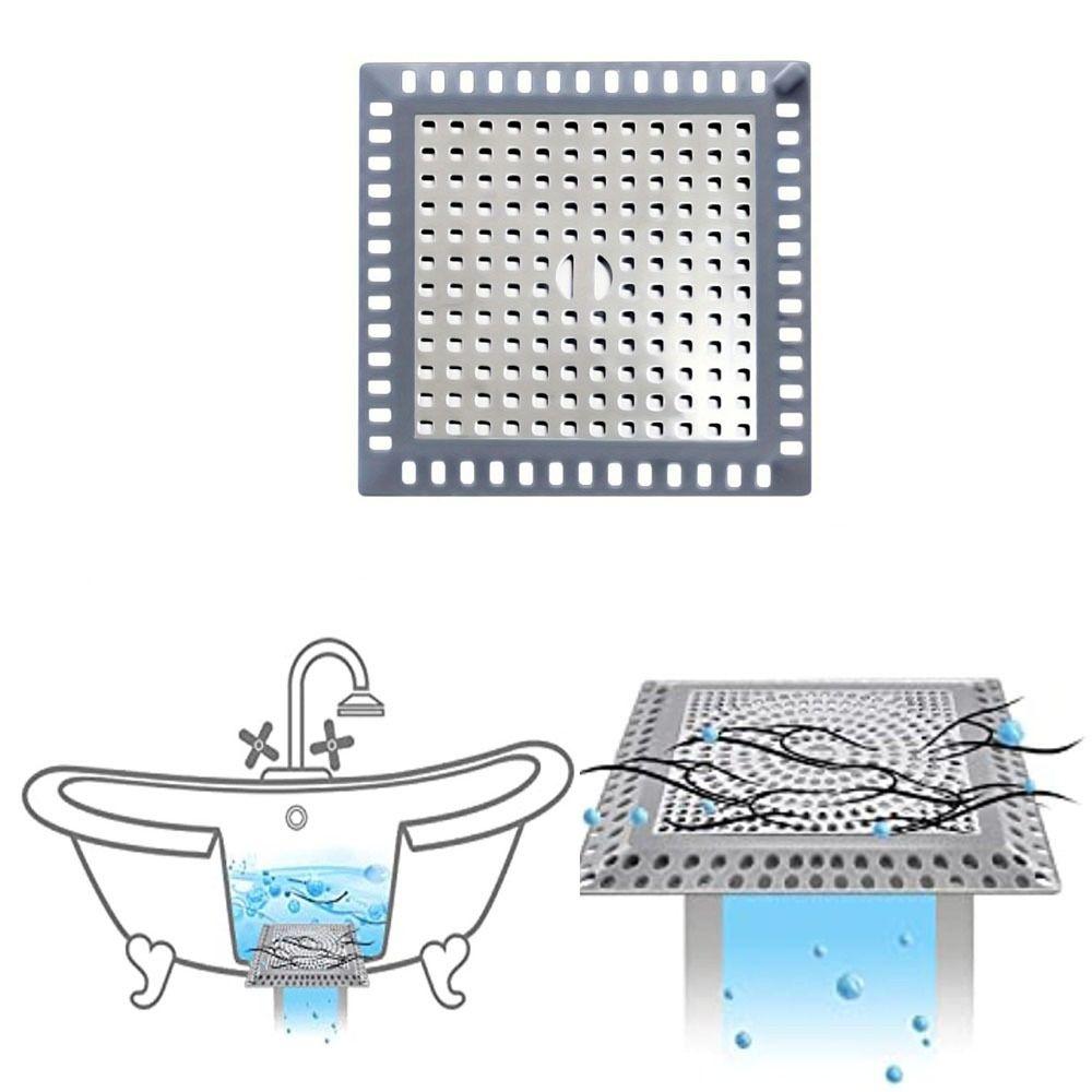 Крышка для слива ванны из нержавеющей стали, многоцелевое противозасорное сито, для кухни