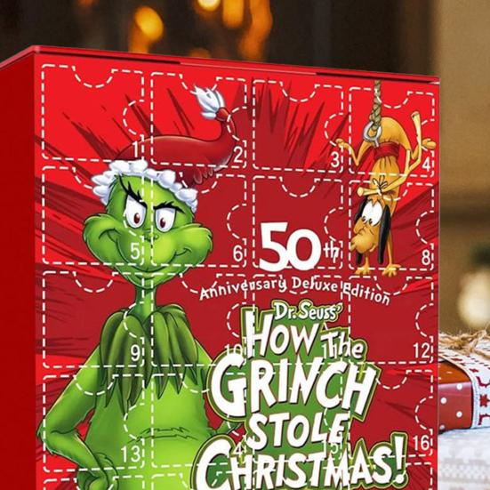 Рождественский адвент-календарь 2023 года с рождественскими фигурками, обратный отсчет до Рождества на 24 дня