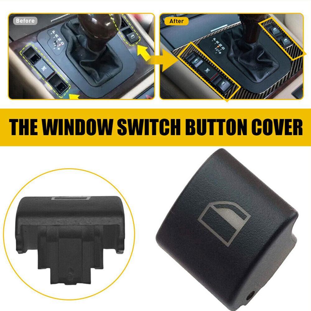 4Pcs New Window Switch Button Cap Replacement For BMW E46 323i 325i 330i M3 328i