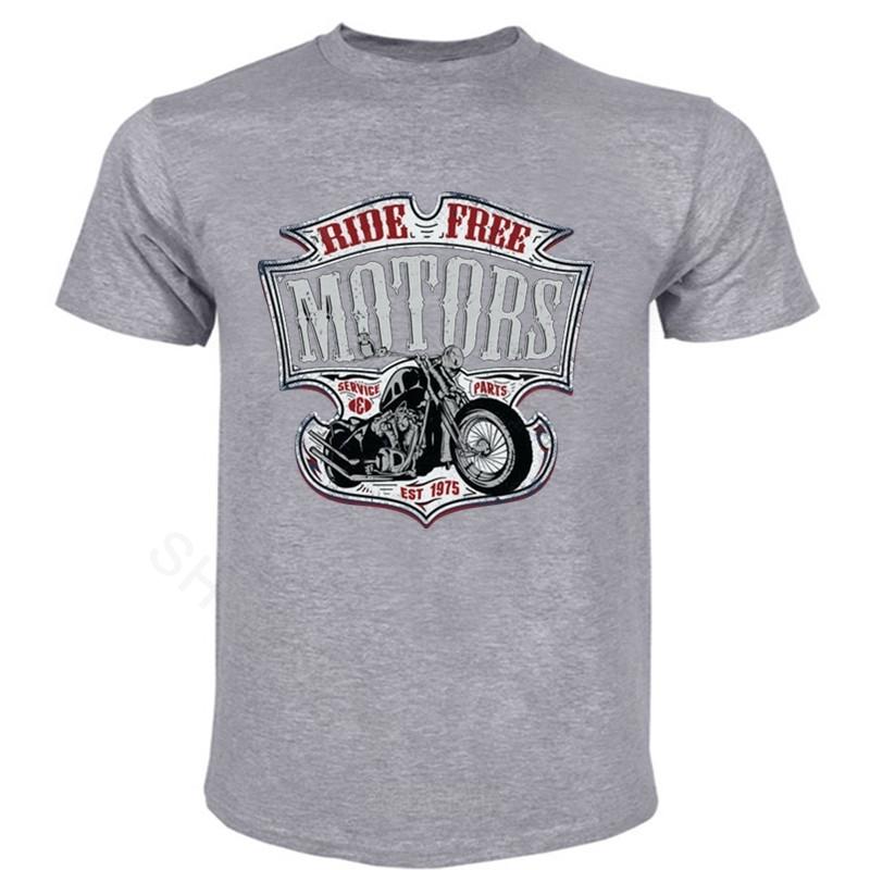 Мужская футболка с круглым вырезом для подростков Motard - Moto Motorcycle Chopper Bobber Old School летняя черная футболка большего размера