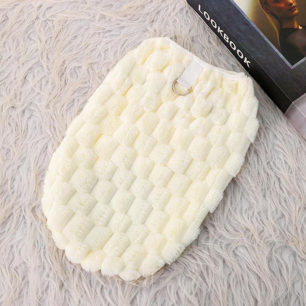 Autumn/Winter Solid Color Turtleneck Two-Legged Pet Fleece for Bichon and Teddy Puppies