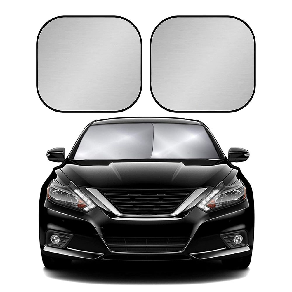 Foldable Fabric Blocks Car Sun Shade Reflective Fabric Silver Reflective Windshield Sun Shade
