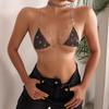 Женский летний высококачественный сетчатый бикини с бриллиантами, сексуальный бюстгальтер с бретельками для горячих девушек