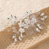 Flower Bridal Hair Accessories Rhinestone Bridesmaid Jewelry Luxury Hairpins  Women