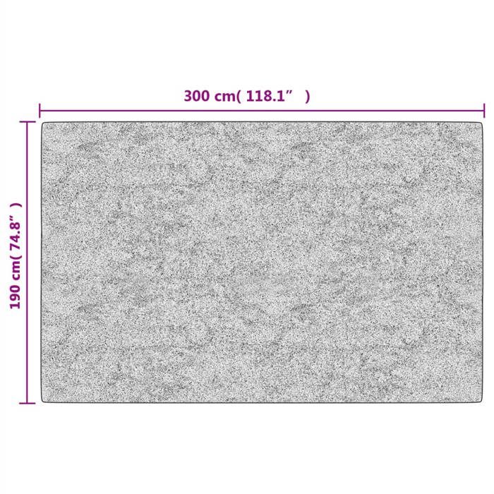 VidaXL Tapis lavable multicolore 190x300 cm antidérapant 136601