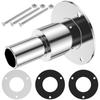 Straight Thru Hull Exhaust Skin Fitting Stainless Steel Tube Pipe Socket Hardware Part of Air Diesel Heater For Boat Marine Car