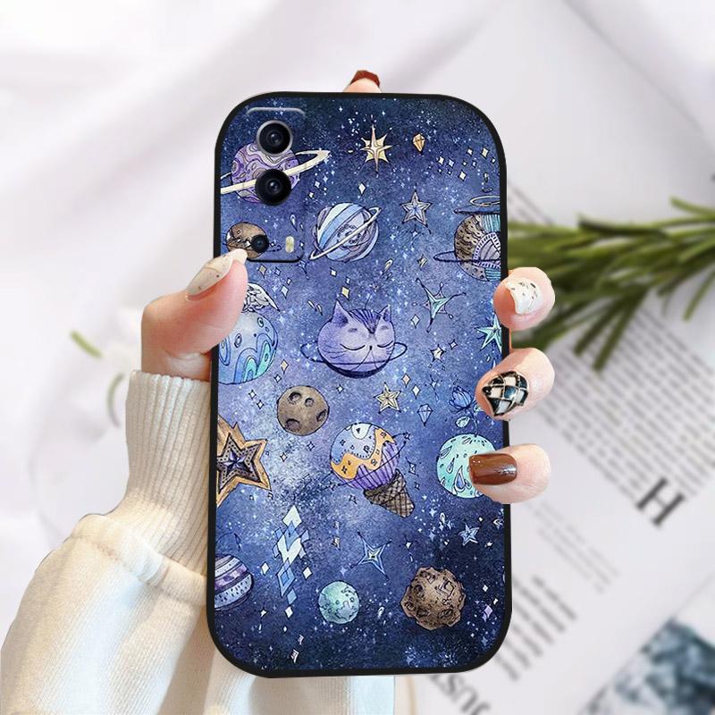 Чехол-крышка для Vivo Y72 Y52 5G, стильный, окрашенный, силиконовый, мягкий ТПУ, защитный корпус для телефона, для Vivo Y 72 52 5G, ударопрочный бампер